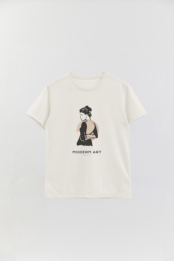 REMERA BASICA ESTAMPADA W MODERN ART 31