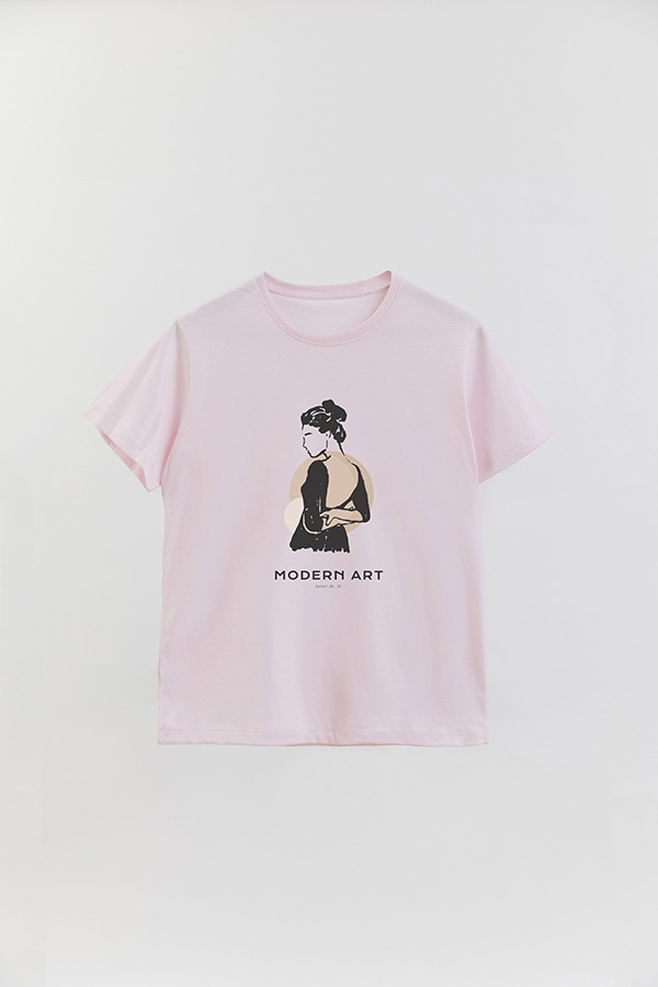 REMERA BASICA ESTAMPADA W MODERN ART 31