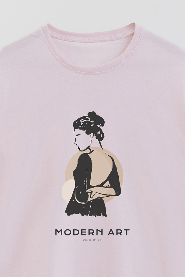 REMERA BASICA ESTAMPADA W MODERN ART 31