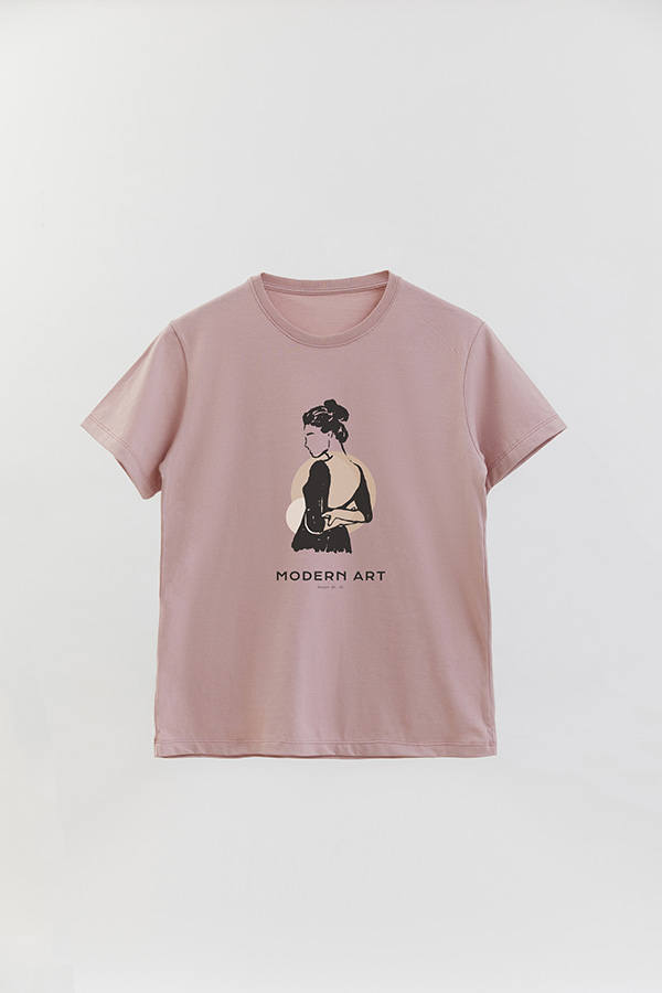 REMERA BASICA ESTAMPADA W MODERN ART 31