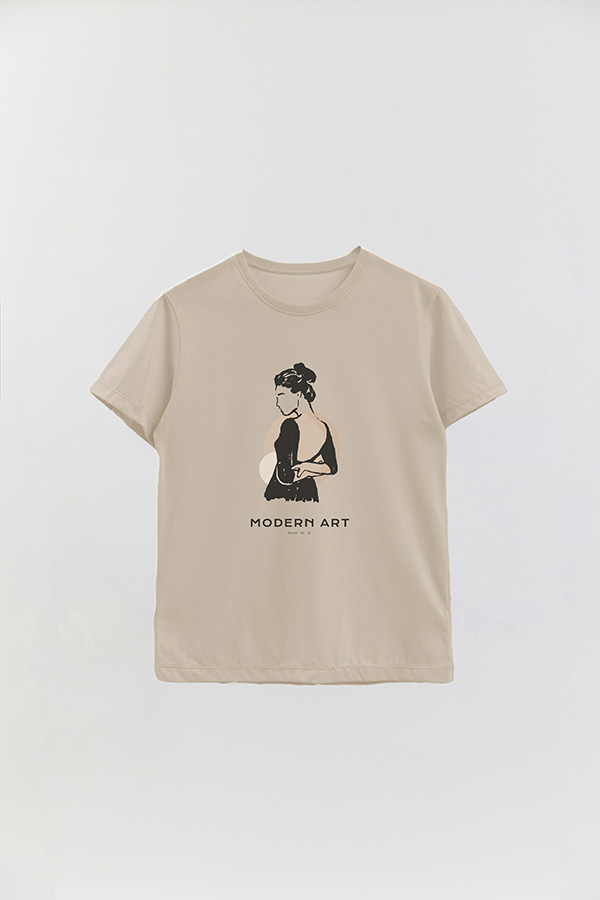 REMERA BASICA ESTAMPADA W MODERN ART 31