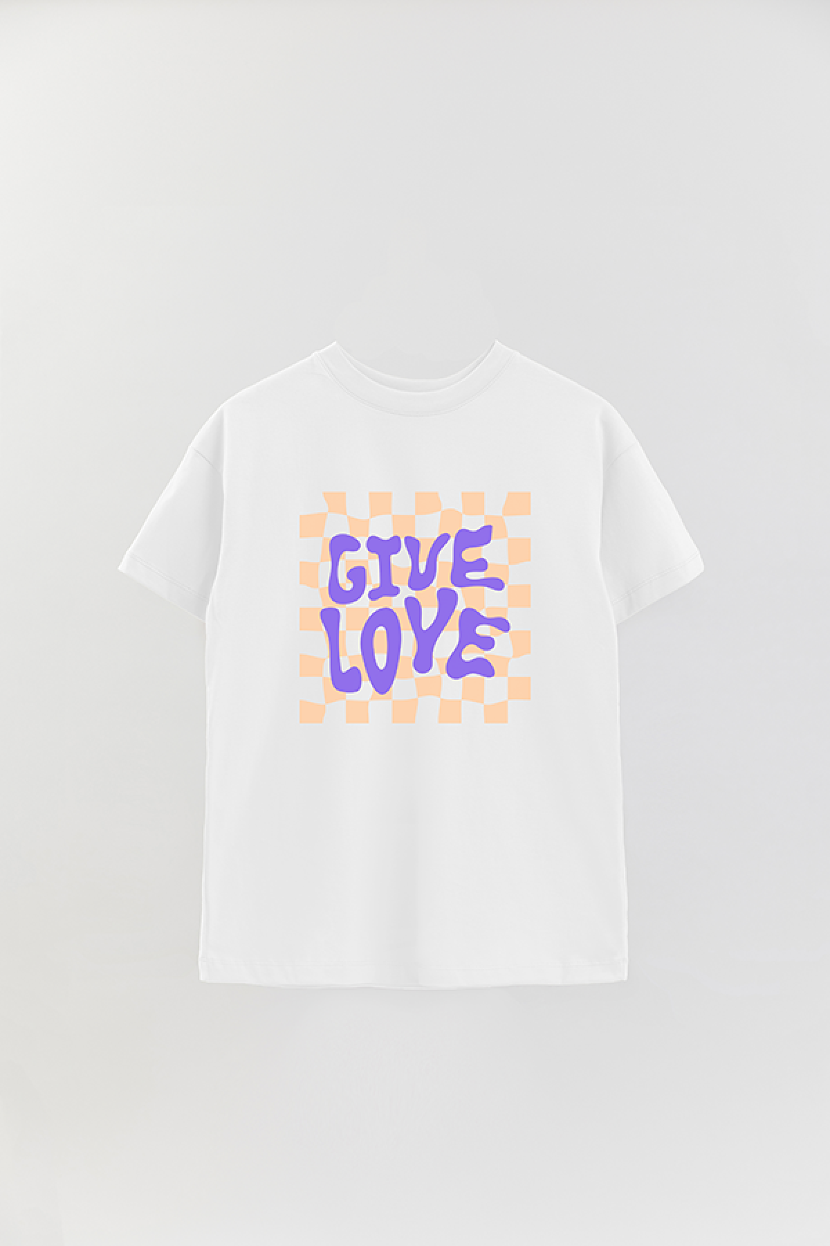 REMERA OVER ESTAMPADA LV GIVE LOVE