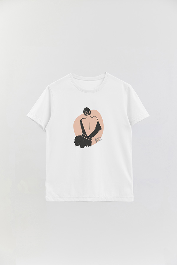 REMERA BASICA ESTAMPADA W FEMME FATALE