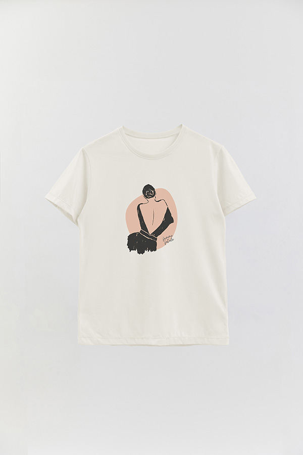 REMERA BASICA ESTAMPADA W FEMME FATALE