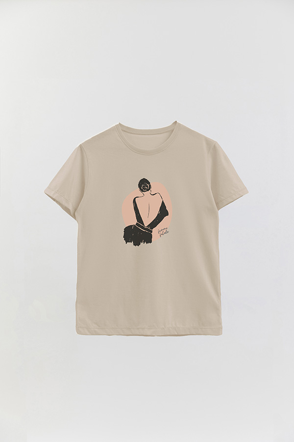 REMERA BASICA ESTAMPADA W FEMME FATALE