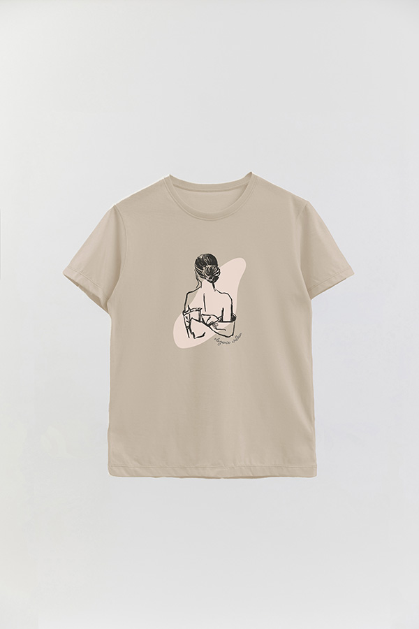 REMERA BASICA ESTAMPADA W ELEGANCE WITHIN