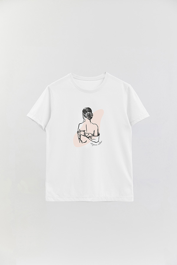 REMERA BASICA ESTAMPADA W ELEGANCE WITHIN