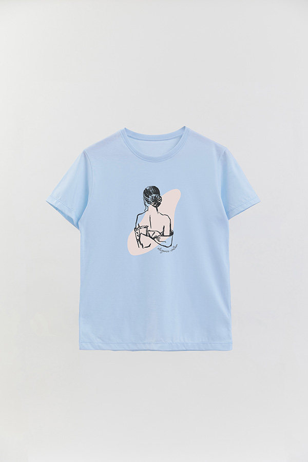 REMERA BASICA ESTAMPADA W ELEGANCE WITHIN