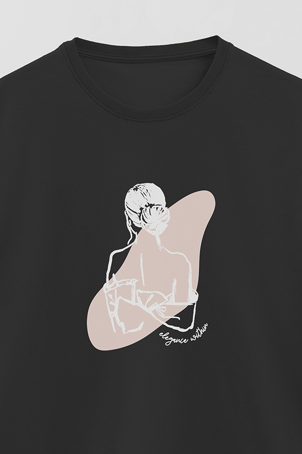 REMERA BASICA ESTAMPADA W ELEGANCE WITHIN