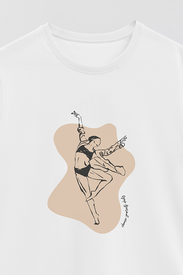 REMERA BASICA ESTAMPADA W CHOOSE YOURSELF