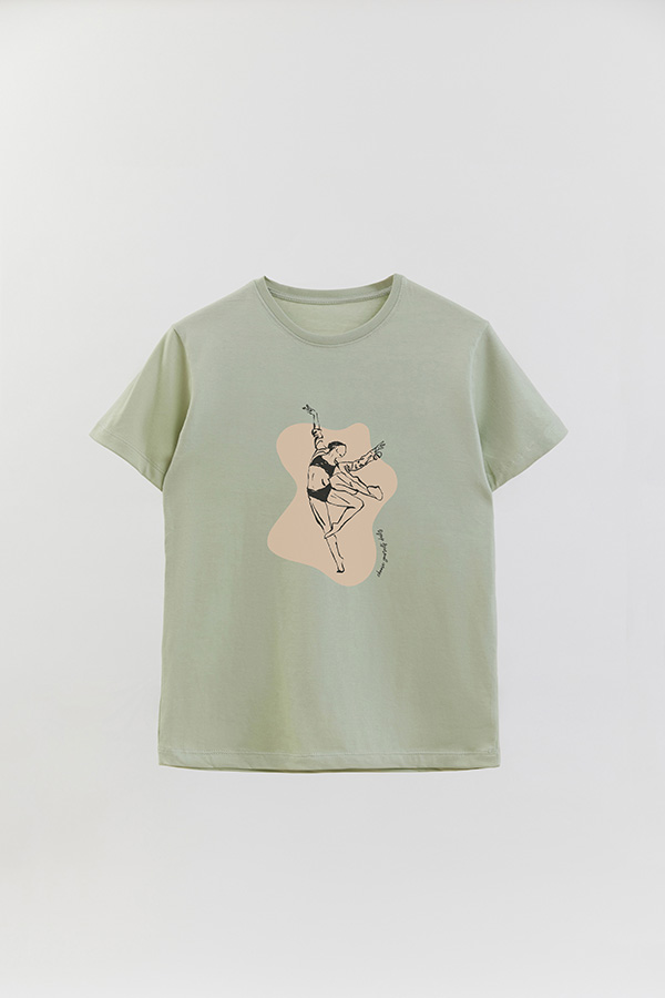 REMERA BASICA ESTAMPADA W CHOOSE YOURSELF