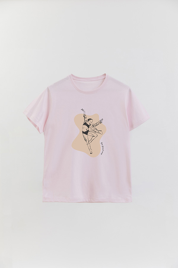 REMERA BASICA ESTAMPADA W CHOOSE YOURSELF