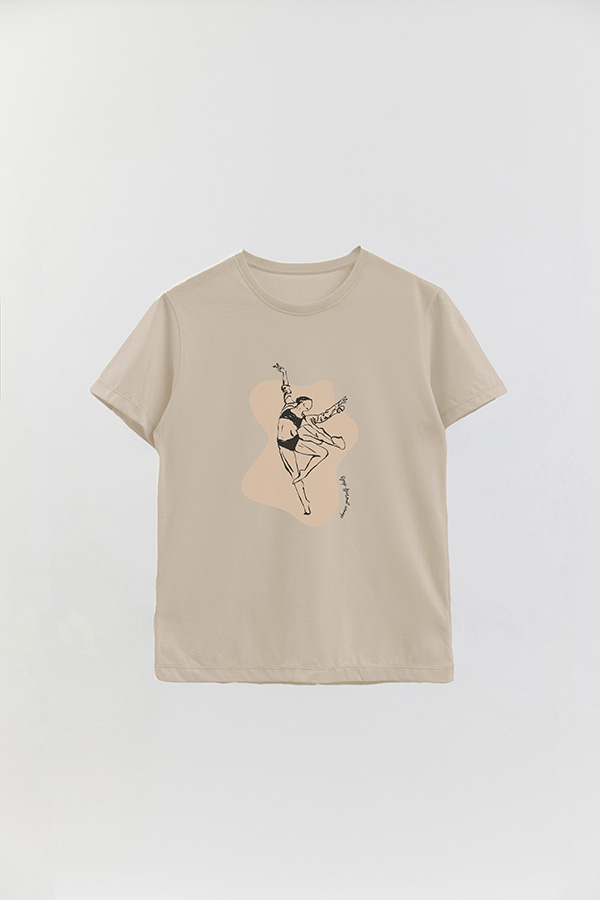 REMERA BASICA ESTAMPADA W CHOOSE YOURSELF
