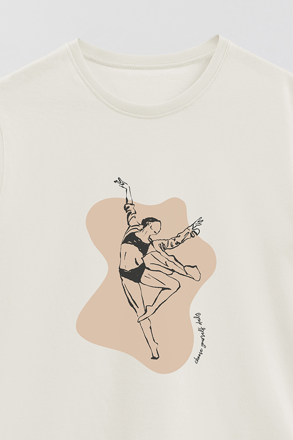REMERA BASICA ESTAMPADA W CHOOSE YOURSELF