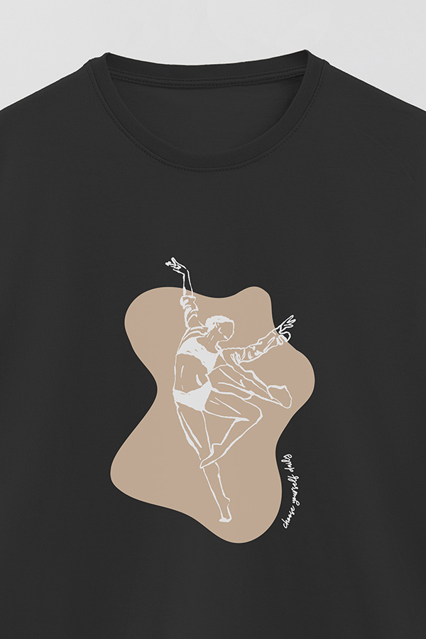 REMERA BASICA ESTAMPADA W CHOOSE YOURSELF