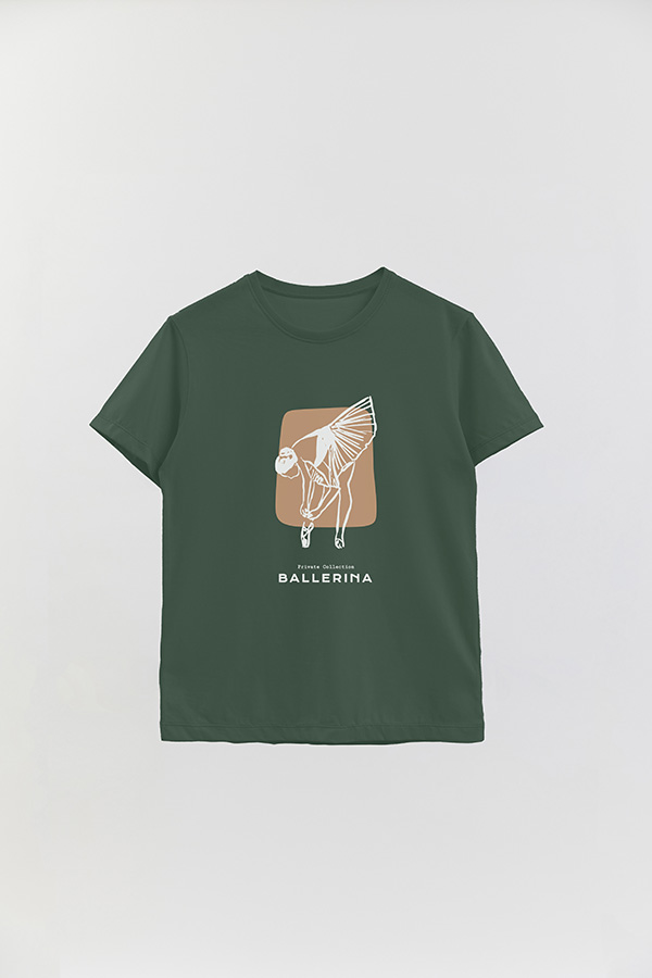 REMERA BASICA ESTAMPADA W BALLERINA