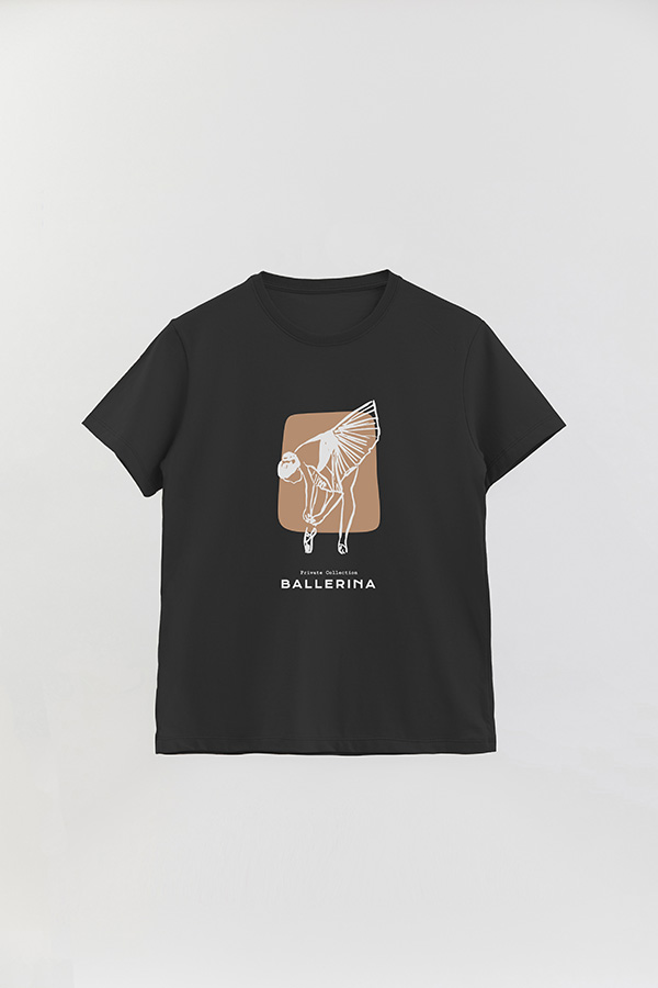 REMERA BASICA ESTAMPADA W BALLERINA