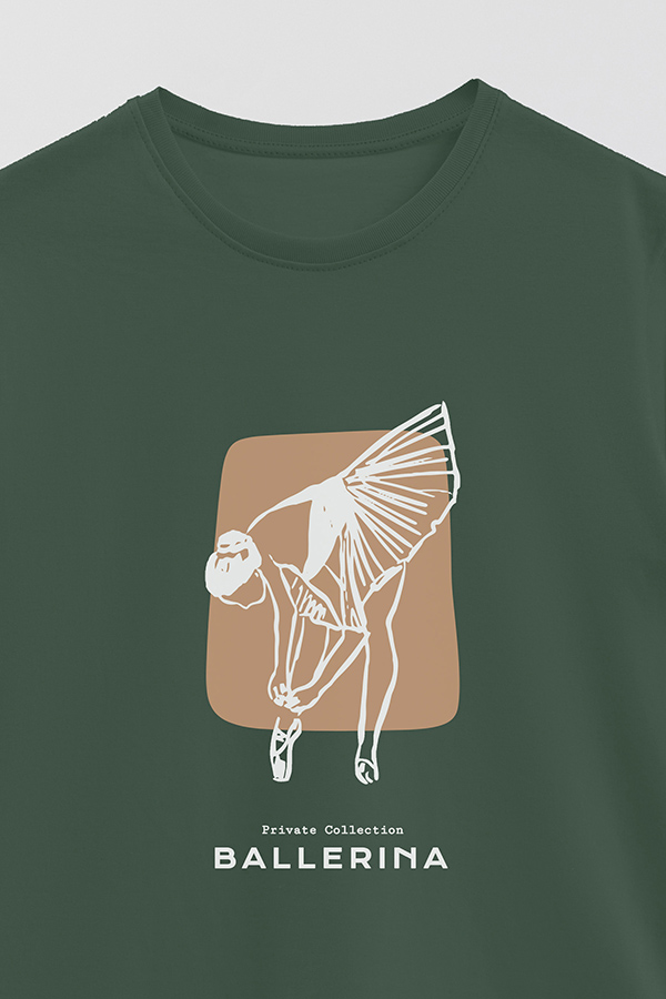 REMERA BASICA ESTAMPADA W BALLERINA