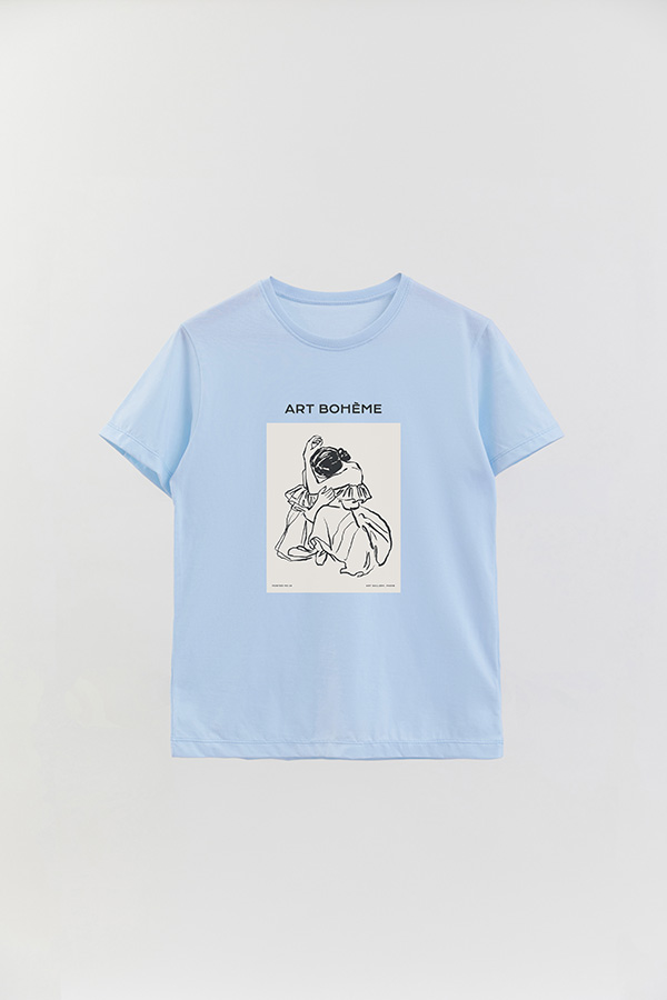 REMERA BASICA ESTAMPADA W ART BOHEME