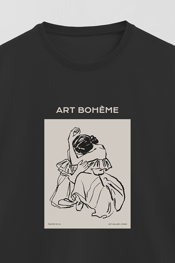 REMERA BASICA ESTAMPADA W ART BOHEME