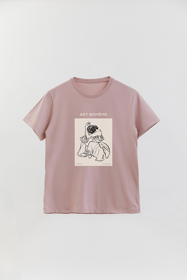 REMERA BASICA ESTAMPADA W ART BOHEME
