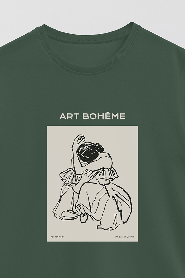 REMERA BASICA ESTAMPADA W ART BOHEME