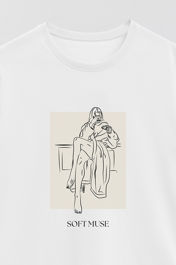 REMERA BASICA ESTAMPADA SOFT MUSE
