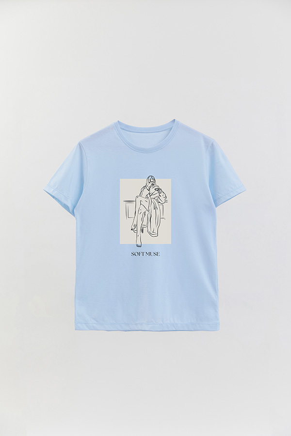 REMERA BASICA ESTAMPADA SOFT MUSE