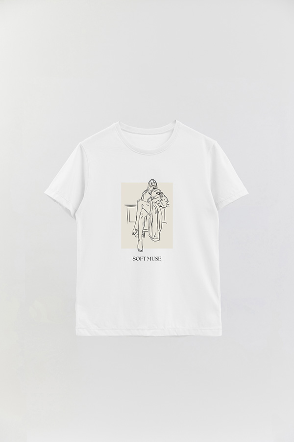 REMERA BASICA ESTAMPADA SOFT MUSE