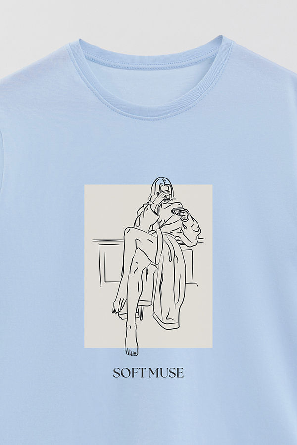 REMERA BASICA ESTAMPADA SOFT MUSE