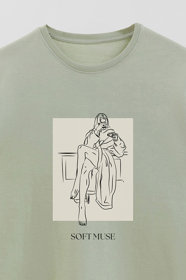 REMERA BASICA ESTAMPADA SOFT MUSE