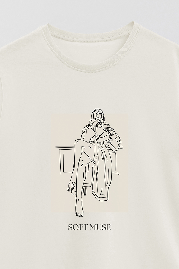 REMERA BASICA ESTAMPADA SOFT MUSE