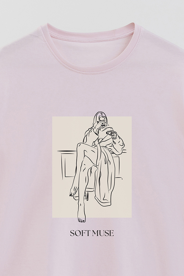 REMERA BASICA ESTAMPADA SOFT MUSE