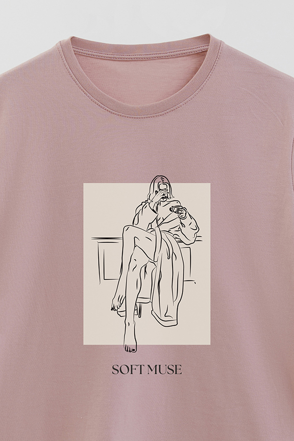 REMERA BASICA ESTAMPADA SOFT MUSE