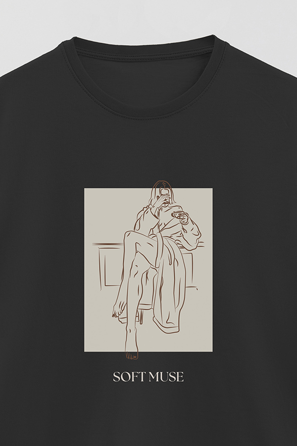 REMERA BASICA ESTAMPADA SOFT MUSE