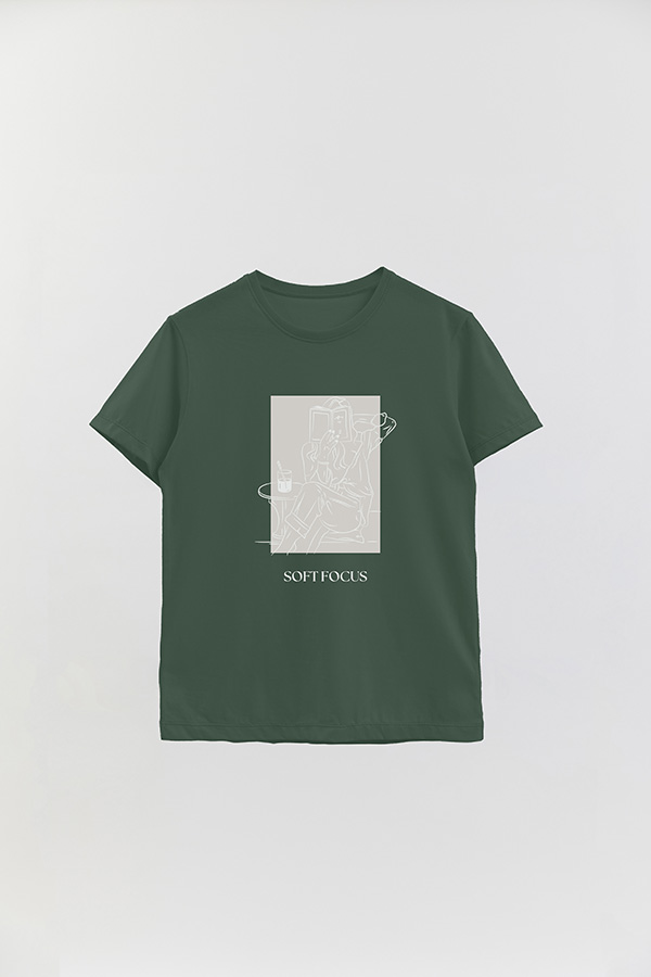 REMERA BASICA ESTAMPADA SOFT FOCUS