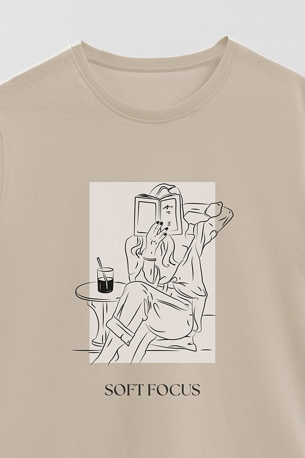 REMERA BASICA ESTAMPADA SOFT FOCUS