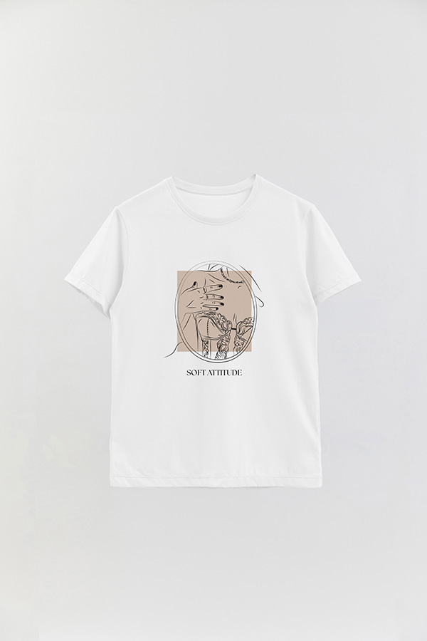 REMERA BASICA ESTAMPADA SOFT ATTITUDE