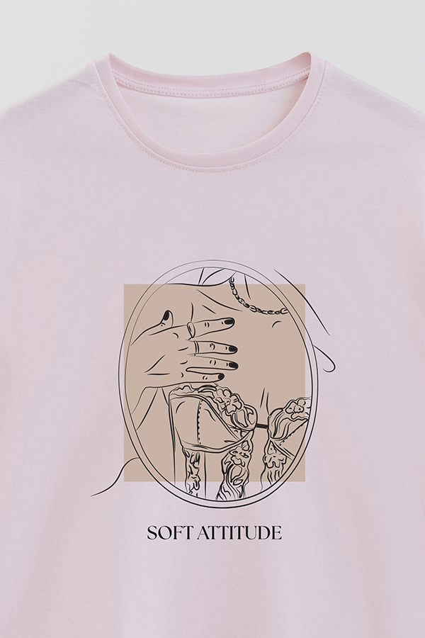REMERA BASICA ESTAMPADA SOFT ATTITUDE