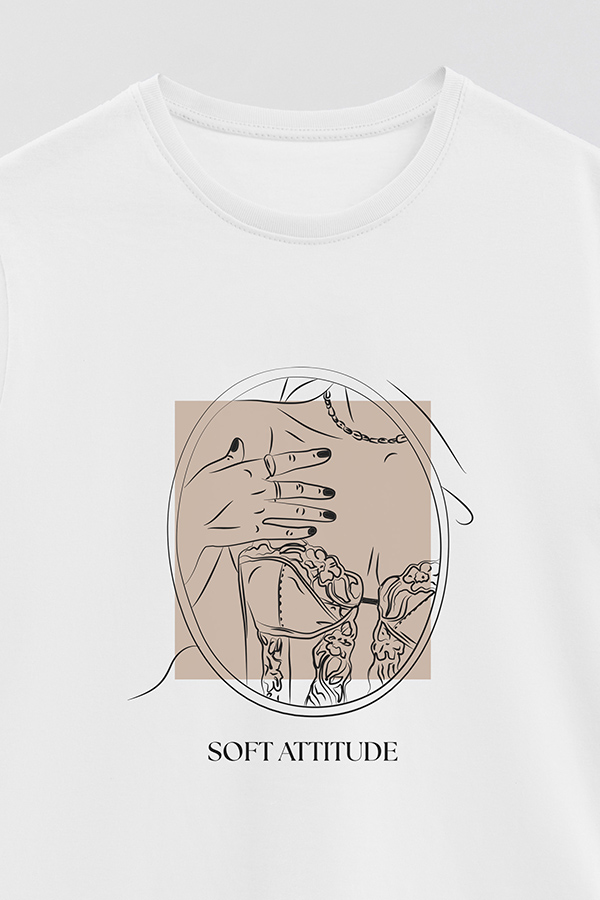 REMERA BASICA ESTAMPADA SOFT ATTITUDE