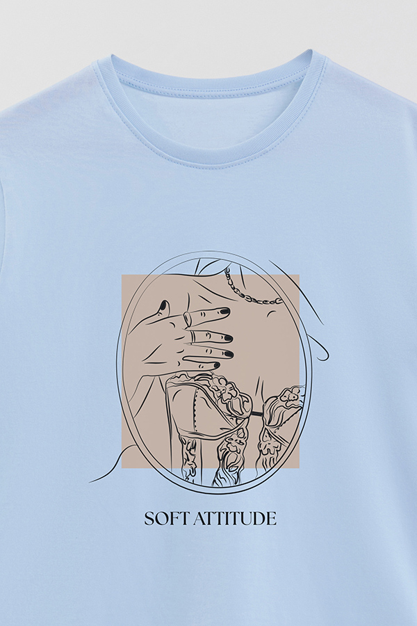 REMERA BASICA ESTAMPADA SOFT ATTITUDE