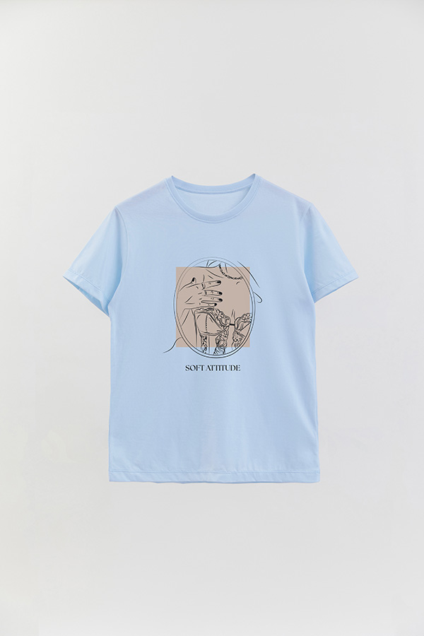 REMERA BASICA ESTAMPADA SOFT ATTITUDE