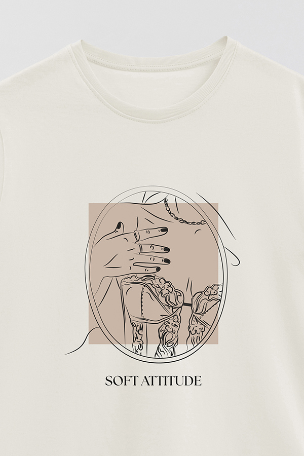 REMERA BASICA ESTAMPADA SOFT ATTITUDE