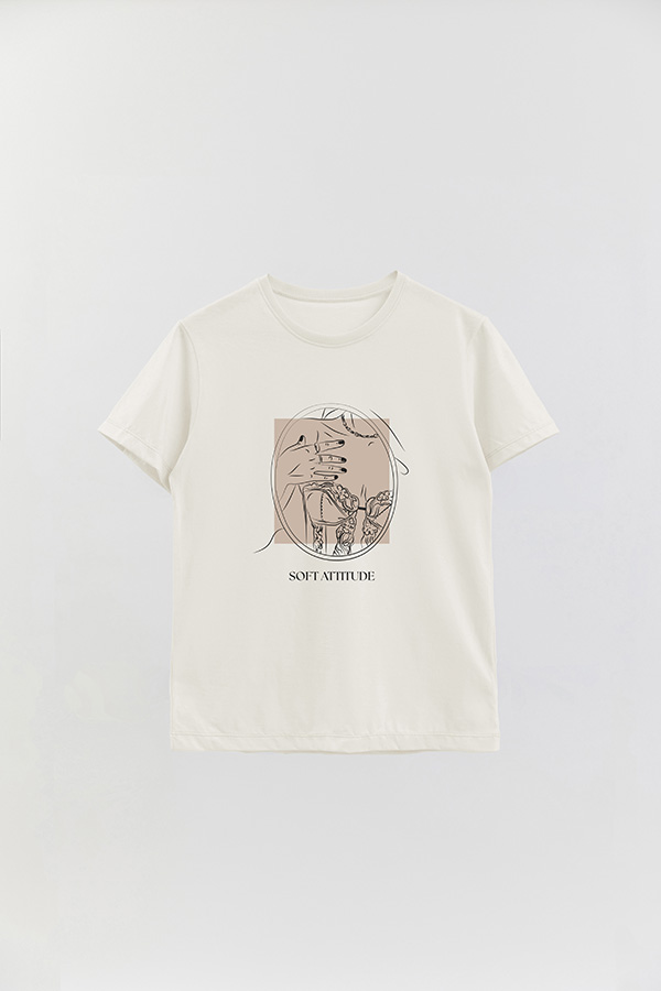 REMERA BASICA ESTAMPADA SOFT ATTITUDE