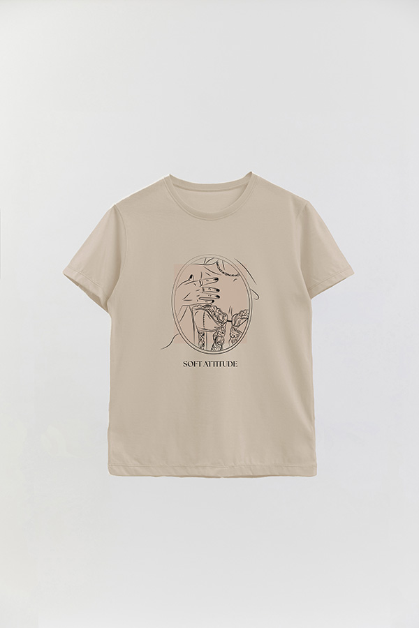 REMERA BASICA ESTAMPADA SOFT ATTITUDE