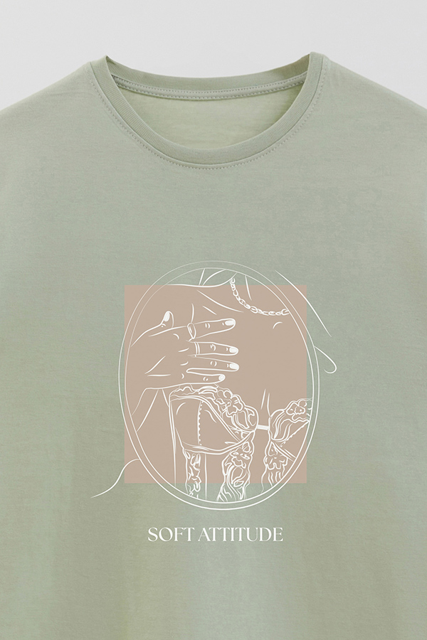 REMERA BASICA ESTAMPADA SOFT ATTITUDE