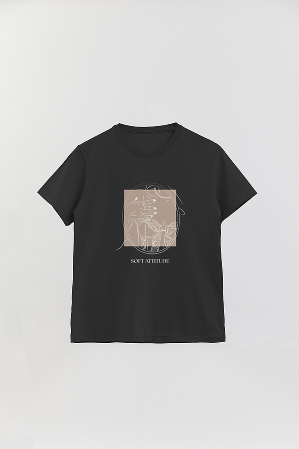 REMERA BASICA ESTAMPADA SOFT ATTITUDE