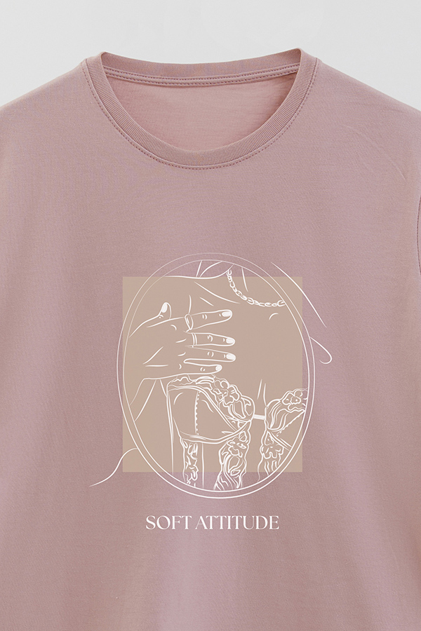 REMERA BASICA ESTAMPADA SOFT ATTITUDE