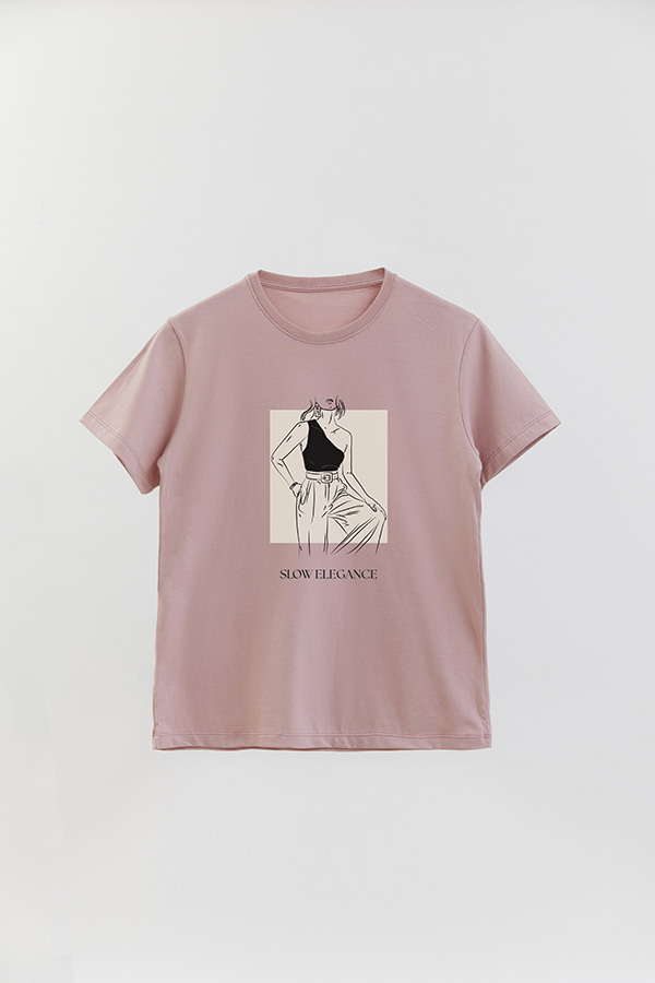 REMERA BASICA ESTAMPADA SLOW ELEGANCE