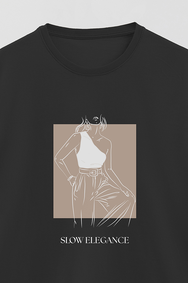 REMERA BASICA ESTAMPADA SLOW ELEGANCE